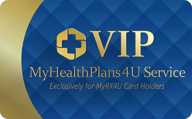 MyHealthPlans4U VIP card